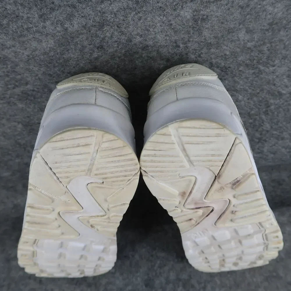 Nike Shoes Kids Youth 5 Sneaker Air Max 90 Leather Sneakers White Active Trainer